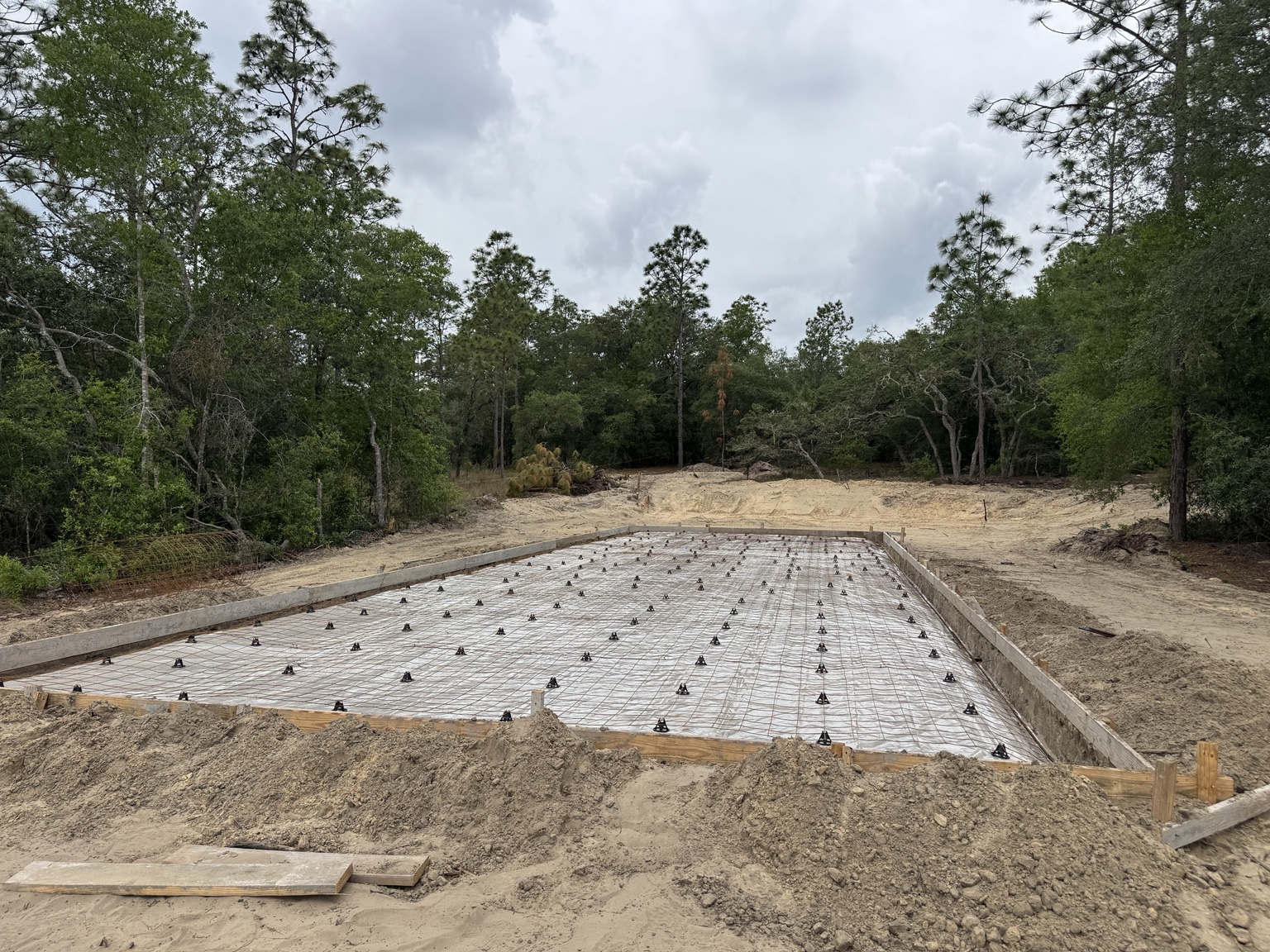 Concrete slab preparation